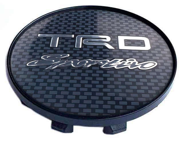 Колпачок на литые диски Toyota TRD 58/50/11 карбон/синий