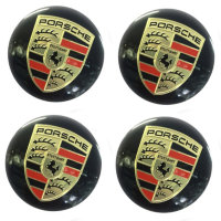 Изображение товара Наклейки на диски Porsche black сфера 56 мм