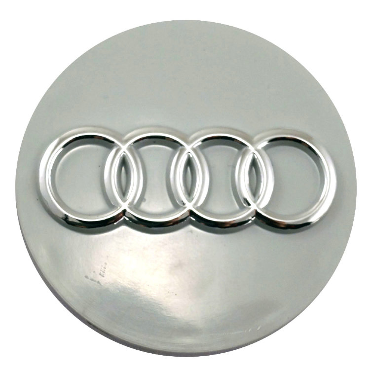 Колпачок ступичный Audi 63/55/6 milk/chrome 
