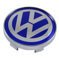 Изображение товара Колпачок на диски Volkswagen 60/56/9 синий-хром  