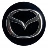 Колпачок на диски Mazda 66/62/12, черный и хром