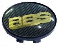 Изображение товара Колпачок на литые диски BBS 58/50/11 карбон/золото