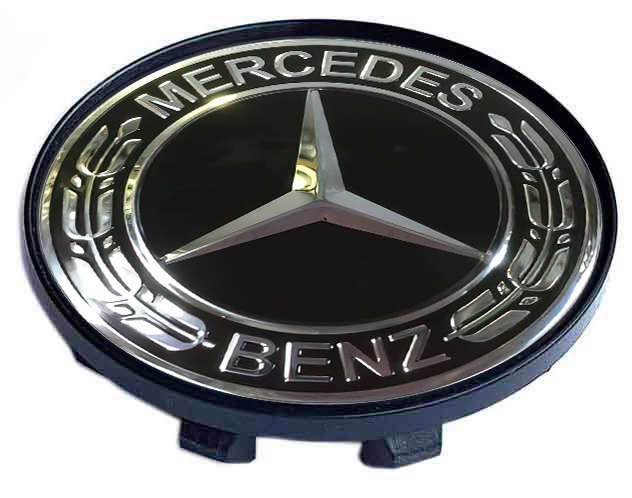 Колпачок на литые диски Mercedes Benz 58/50/11 черный 