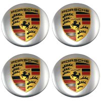 Изображение товара Наклейки на диски Porsche 56 мм серебристые сфера