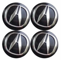 Изображение товара Наклейки на диски Acura black 3D пластик 60 мм