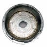 Колпачок на диски Mitsubishi 61/56/9 черный-хром конус 