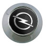 Колпачок на диски Opel 64/57/10 хром-черный конус