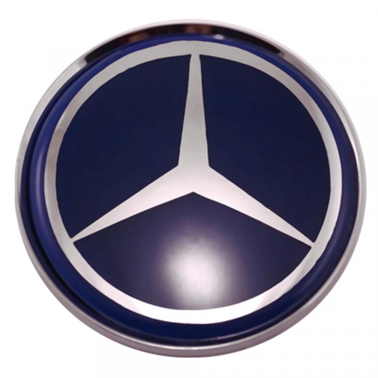 Колпачки на диски 62/56/8 со стикером Mercedes синий