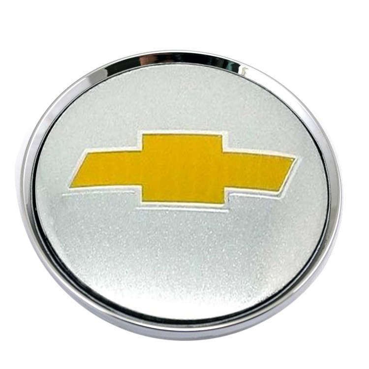 Колпачок ступицы Chevrolet 63/58/8 хром/золото 