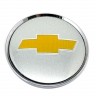 Колпачок ступицы Chevrolet 63/58/8 хром/золото 