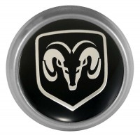 Изображение товара Колпачки на диски ВСМПО со стикером Dodge 74/70/9 хром 