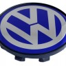 Колпачок на литые диски Volkswagen 58/50/11 хром/синий 