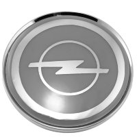 Изображение товара Колпачок для дисков со стикером Opel 63/58/8 серый+хром