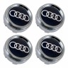 Колпачок ступицы Audi  60/56/6 хром-черный