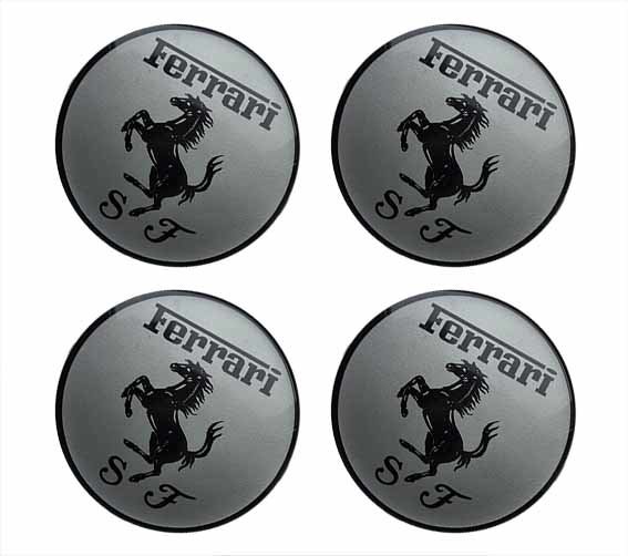 Наклейки на диски Ferrari 60 мм силикон