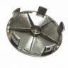 Колпачок на диски Toyota 68/64/10 красный-хром