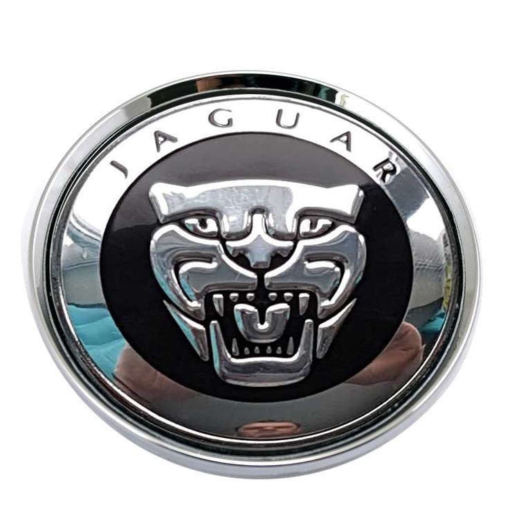 Колпачок ступицы Jaguar 63/58/8 черный/хром 