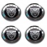 Колпачок ступицы Jaguar 63/58/8 черный/хром 