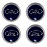 Заглушка на диски Ford 74/70/9 синий хром