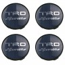 Колпачки для дисков Toyota TRD 60/56/9 карбон/синий