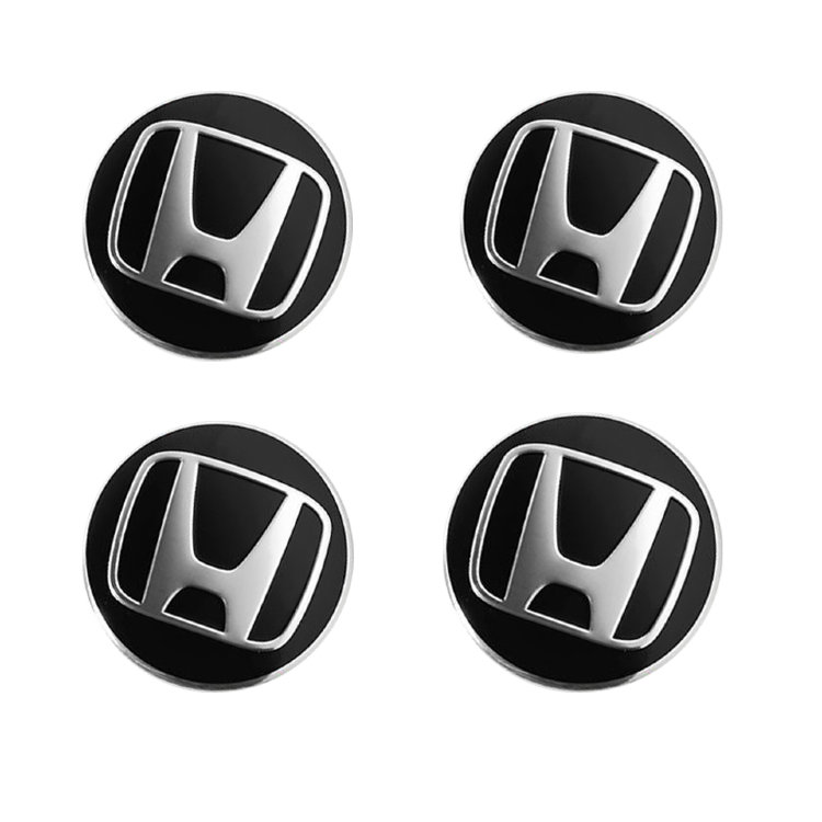 Наклейки на диски Honda black сфера 62 мм