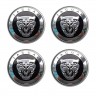 Колпачок на диски Jaguar 60/55/7 черный/хром