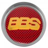 Колпачки на диски ВСМПО со стикером BBS 74/70/9 красный карбон золото