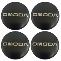 Изображение товара Наклейки на диски Omoda 60 мм сфера черные алюминиевые