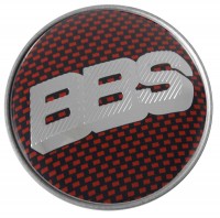 Изображение товара Колпачок на диски BBS 60/55/7 красный/хром