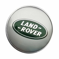 Изображение товара Заглушка ступицы Land Rover 60/56/9 хром, серебристый и зеленый