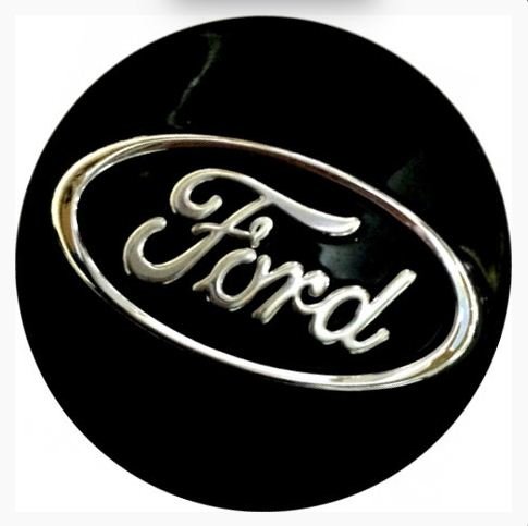 Колпачок на диски Replica Ford 59/55/12 черный-хром