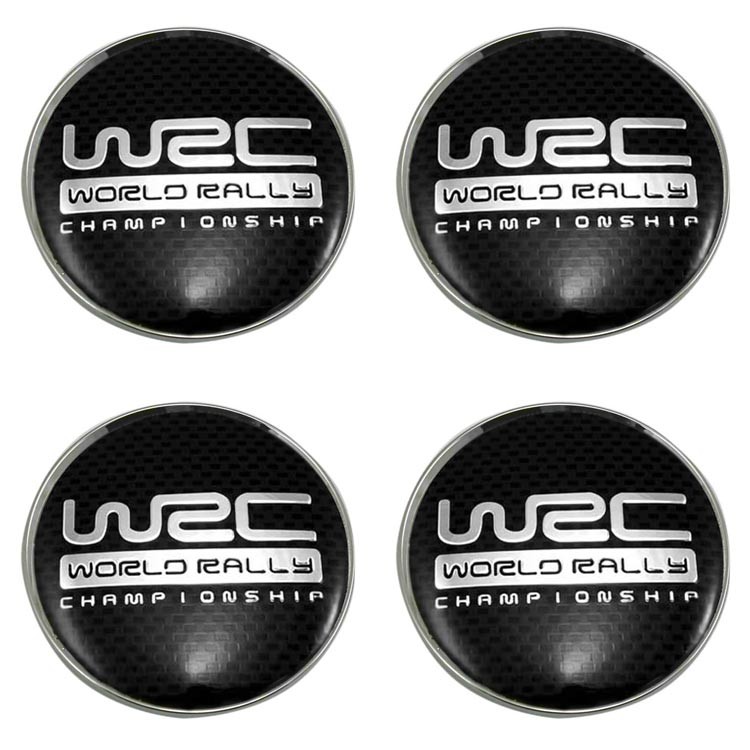 Заглушка литого диска со стикером WRC (64/60/6) black 